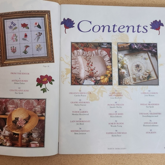 Lot of 4 Embroidery & Cross Stitch - RIBBON Embroidery, Smocking and more - Picture 3 of 10